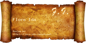 Flore Ida névjegykártya